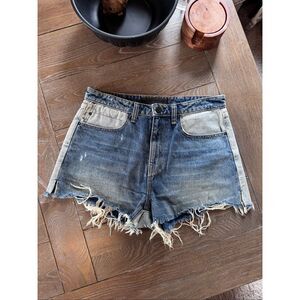 Alexander Wang Bite Denim Shorts - Inverse Denim - Size 30